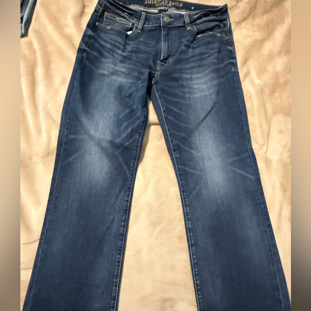 Men's Relaxed Fit Jeans - Dark Blue